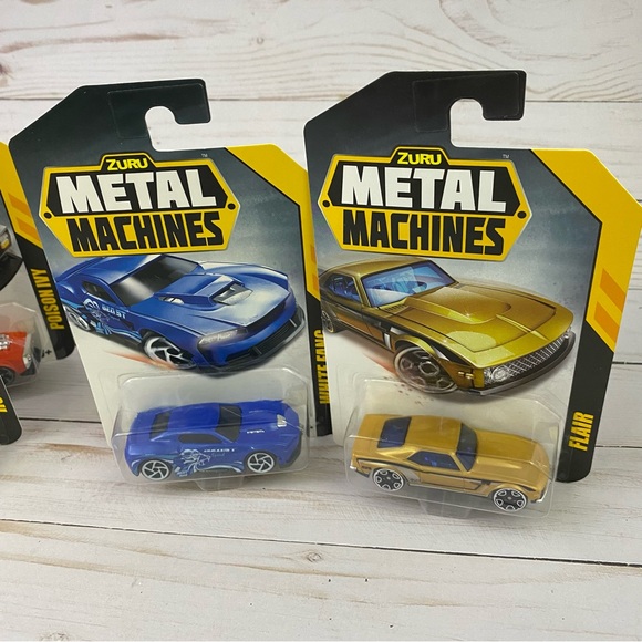 Zuru Metal Machines 6x Toy Cars White Fang Raider Escape White Fang Flair A1 - Picture 5 of 5